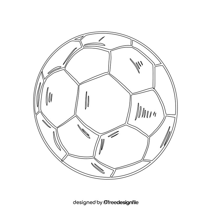 Handball Ball black and white clipart