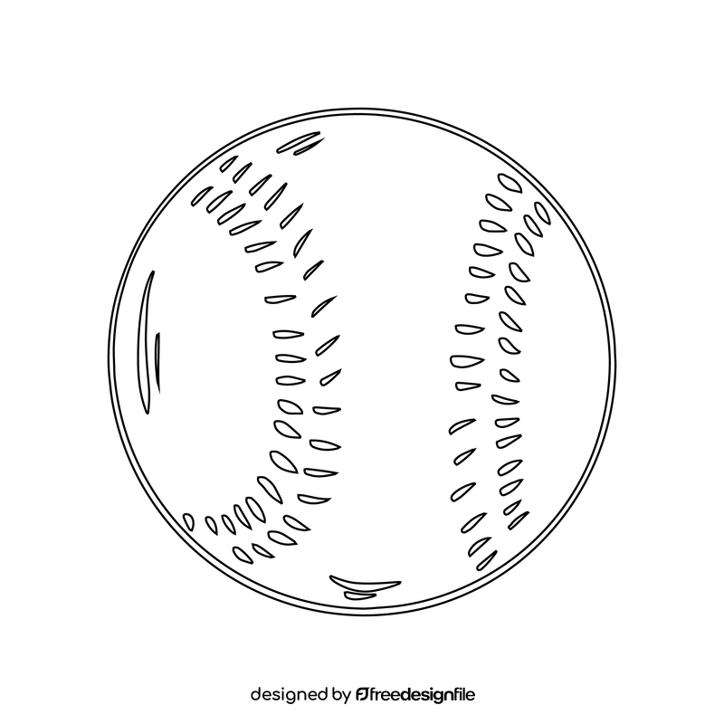 Tennis Ball black and white clipart