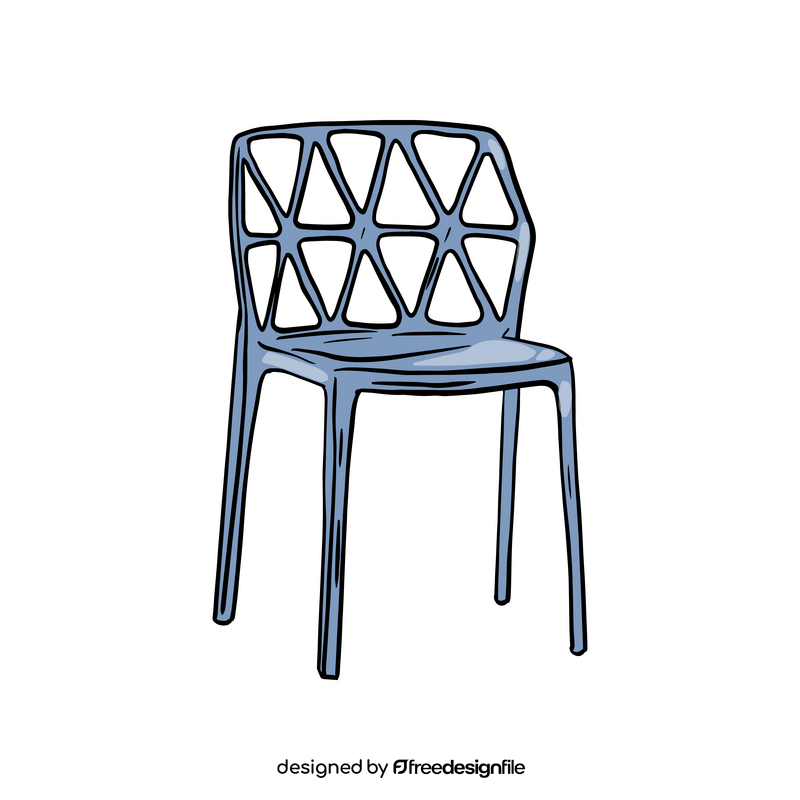 Plastic Geometric Chair clipart