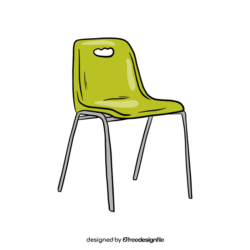 Plastic Stacking Chair clipart