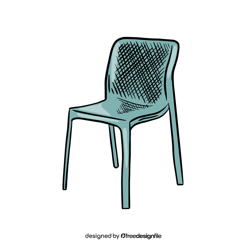 Plastic Stacking Chair clipart