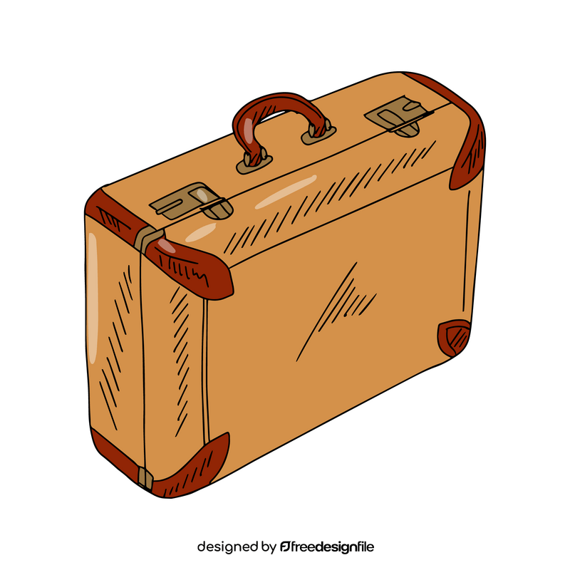 Brown Briefcase clipart