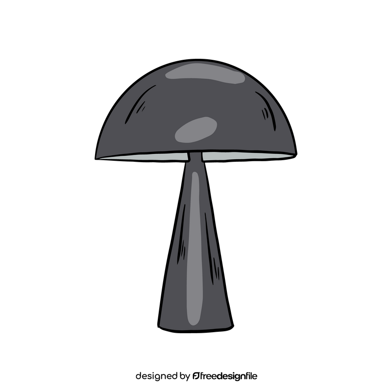 Mushroom Table Lamp clipart