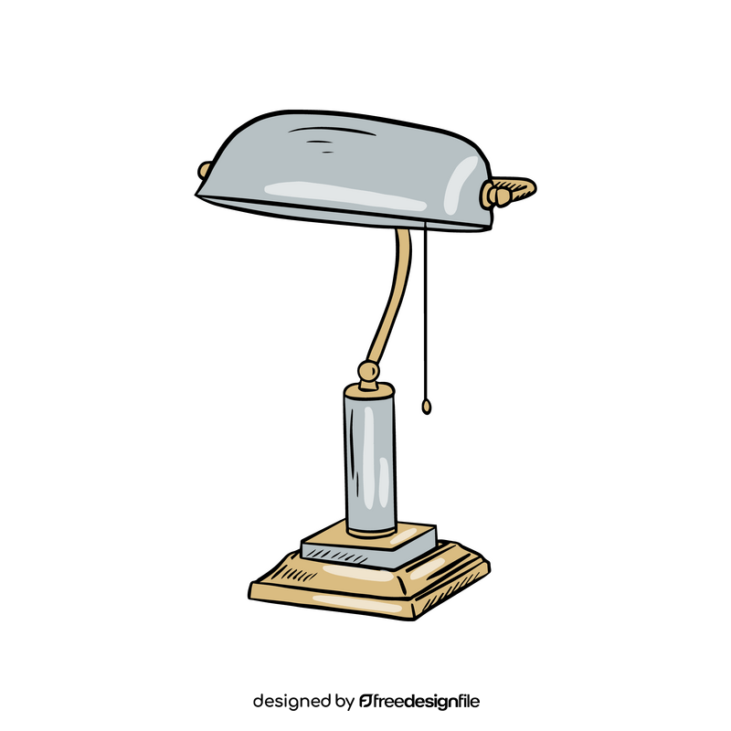 Bank Table Lamp clipart