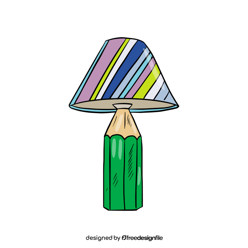 Pencil Table Lamp clipart
