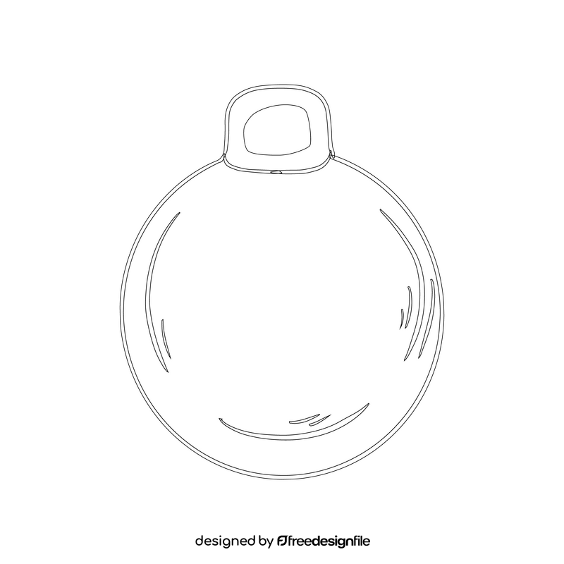 Jumping Ball black and white clipart