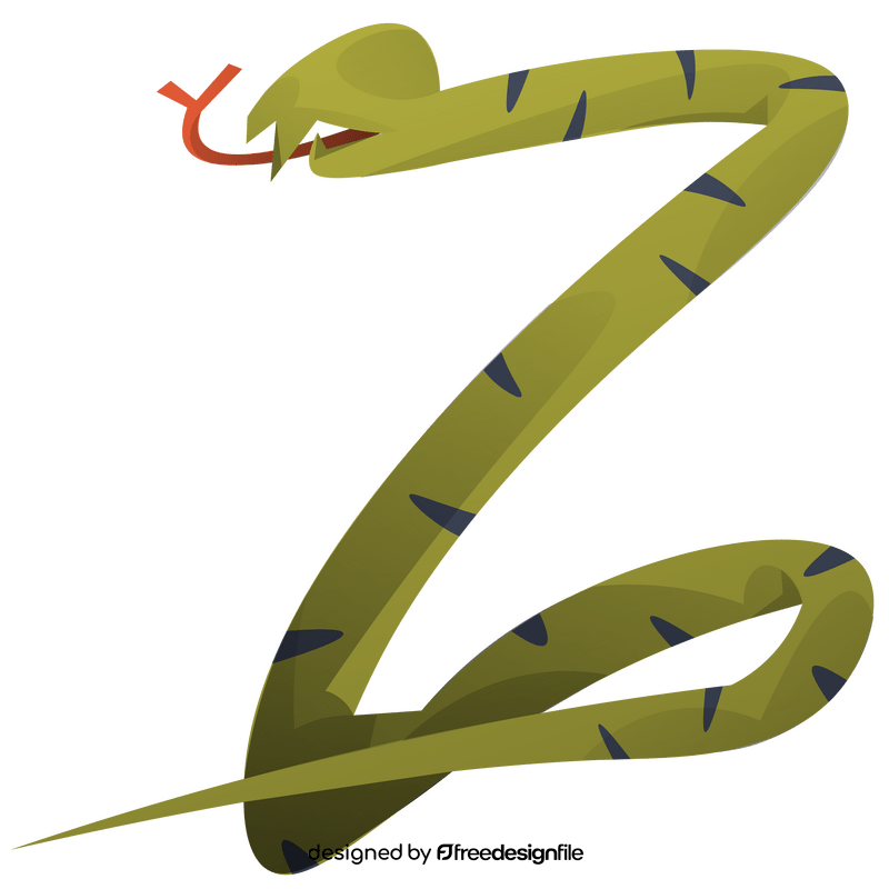 Australia cartoon snake clipart