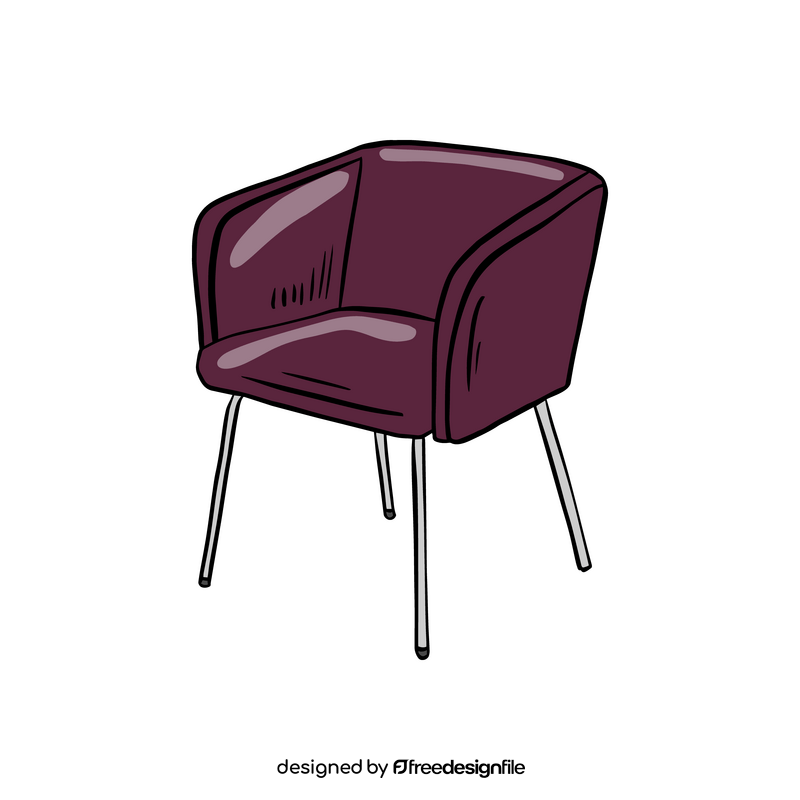 Lambert Chair with Metal Frame clipart