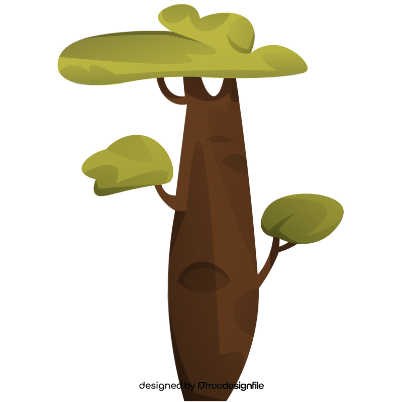 Australia tree baobab clipart