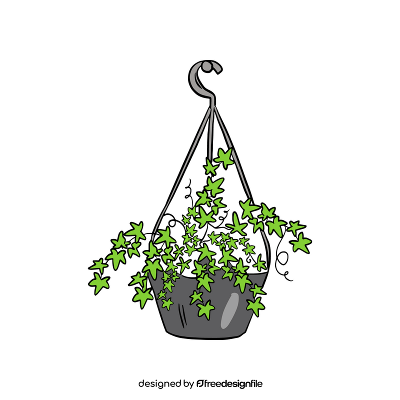 Hanging Potted Plant clipart