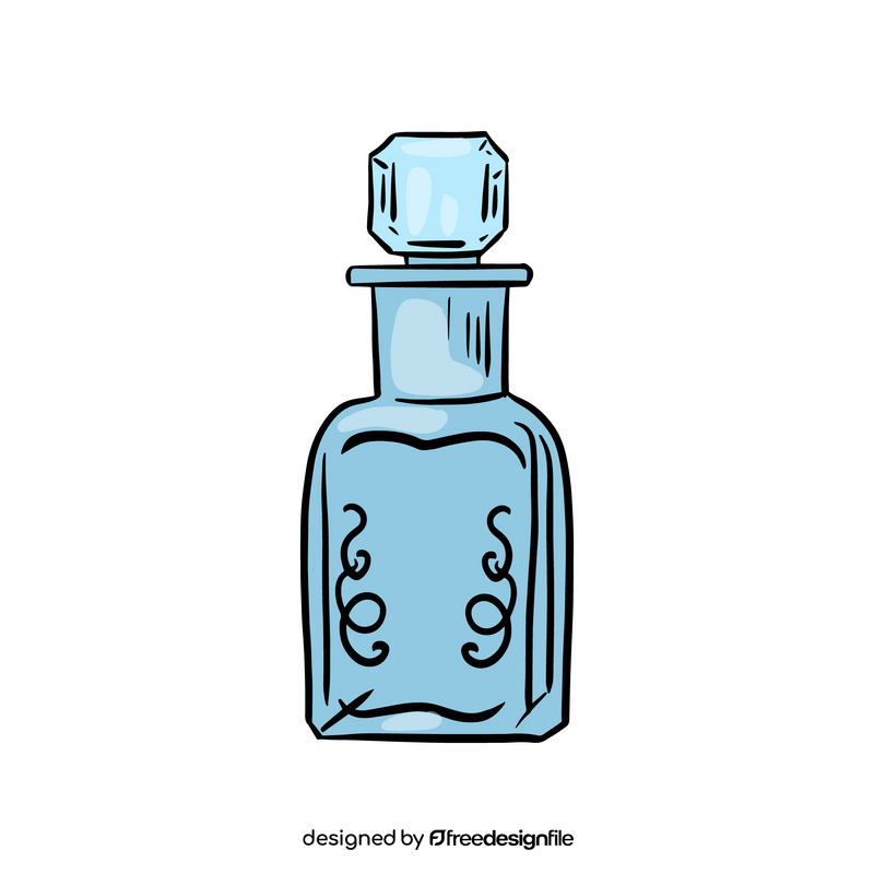 Vintage Glass Bottle clipart free download