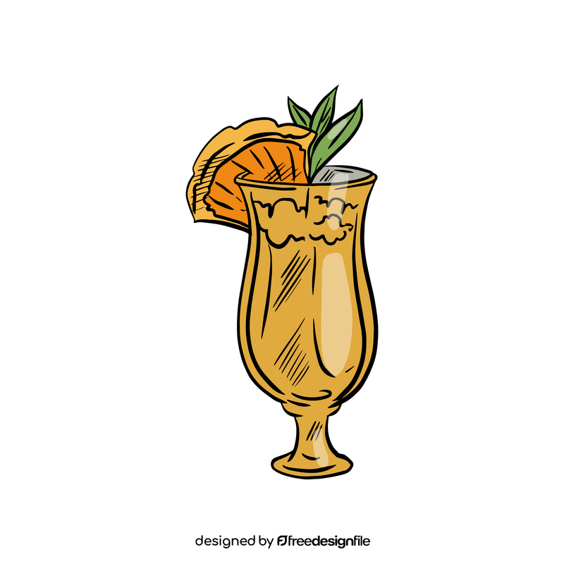 Pina Colada Cocktail clipart