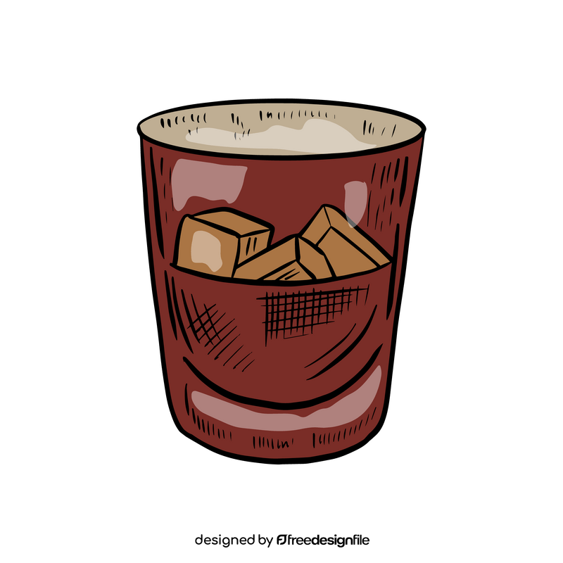 Iced black Coffee clipart