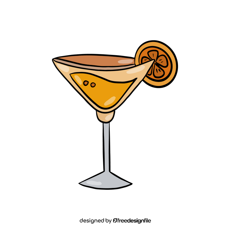 Sidecar Cocktail clipart