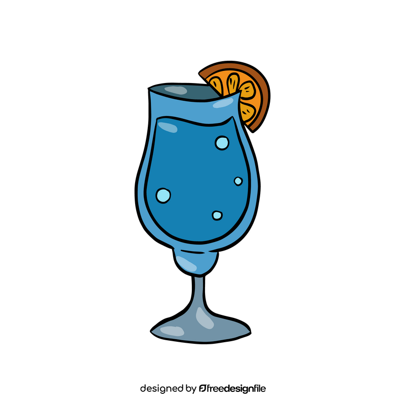 Blue Hawaii Cocktail clipart