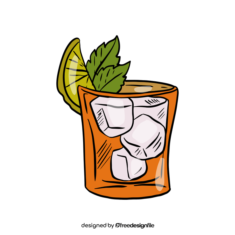 Old Fashioned Cocktail clipart