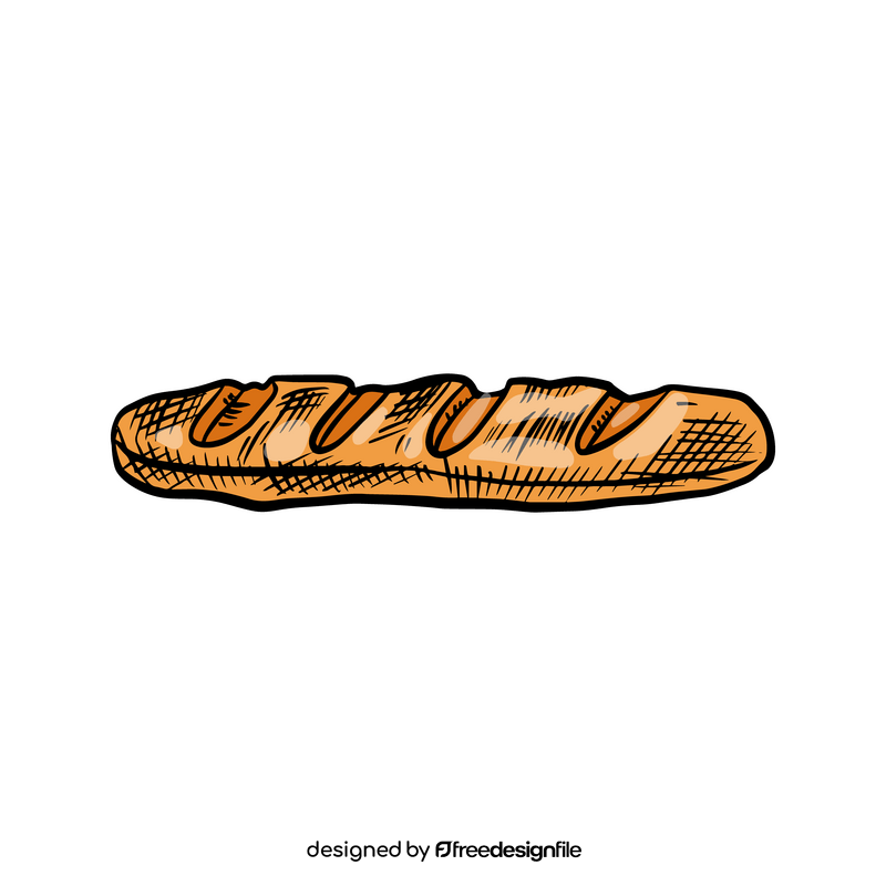 French Baguette Bread clipart