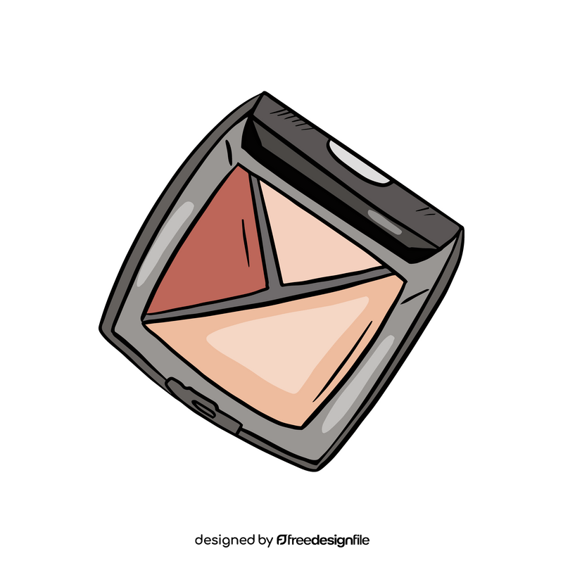 Cosmetic eyeshadow palette clipart