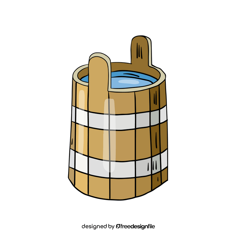 Wooden tub clipart