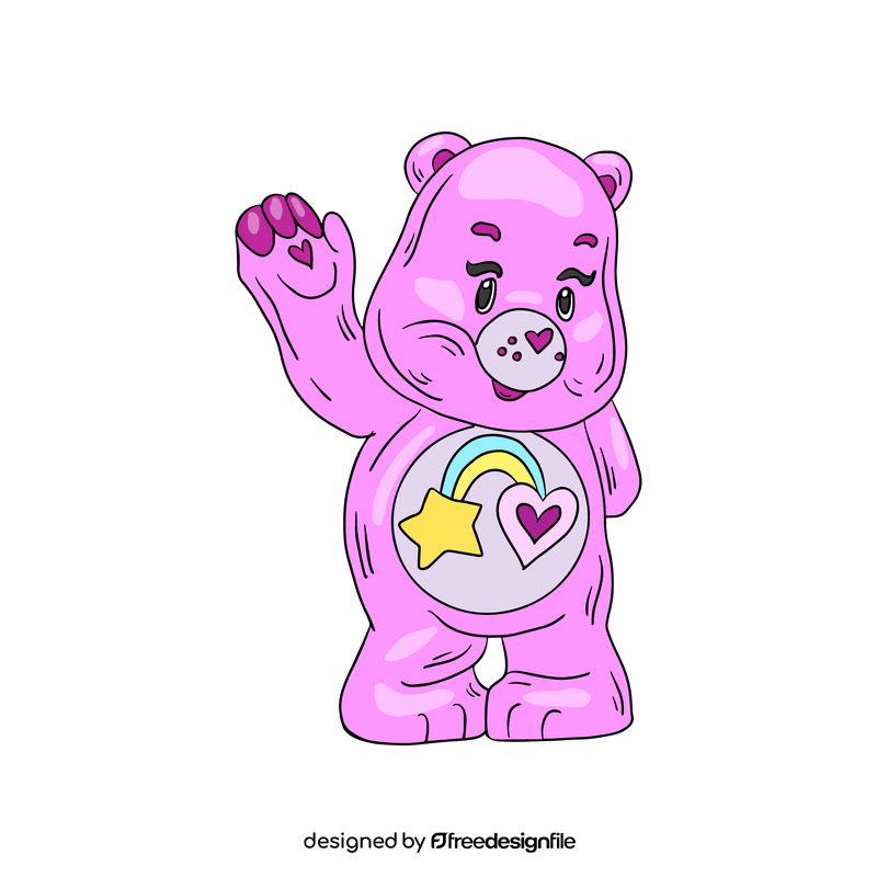 Pink care bears clipart