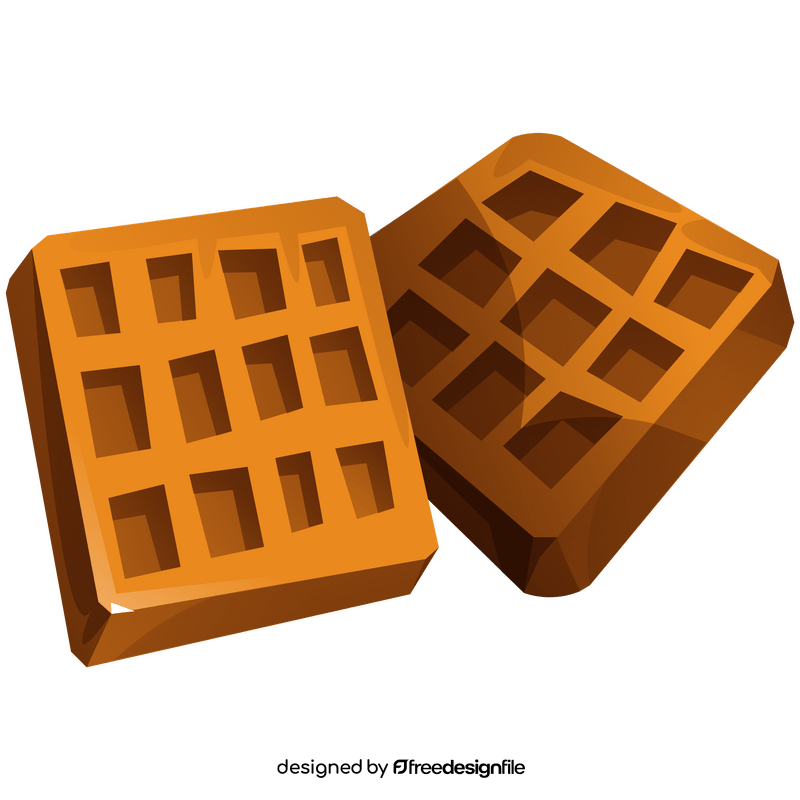 Belgium waffles clipart