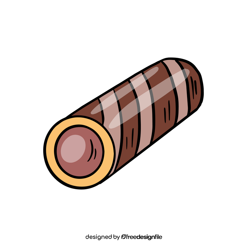 Wafer tubes with cream clipart