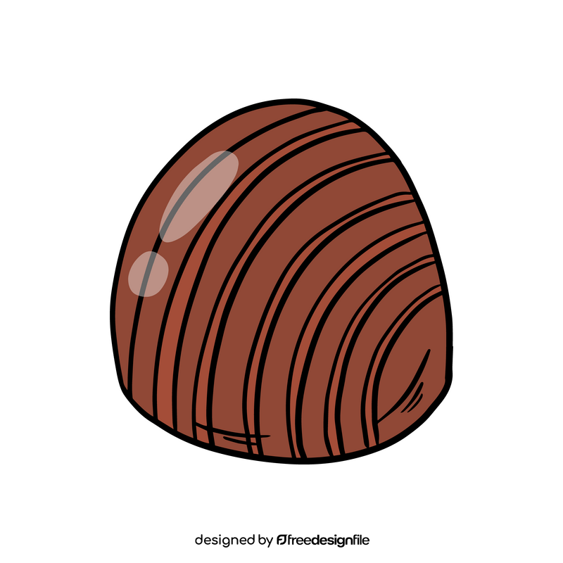 Chocolate truffle candy clipart