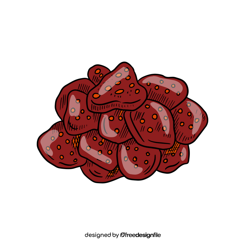 Dried strawberries clipart