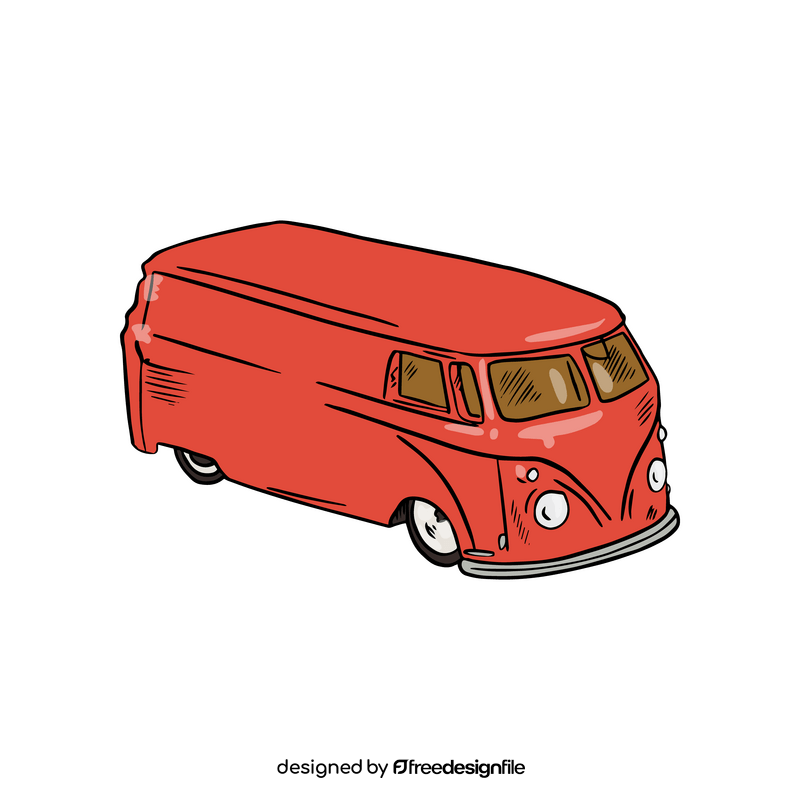 Red truck clipart