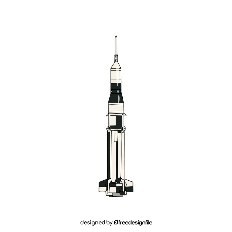 Astronomy space rocket clipart