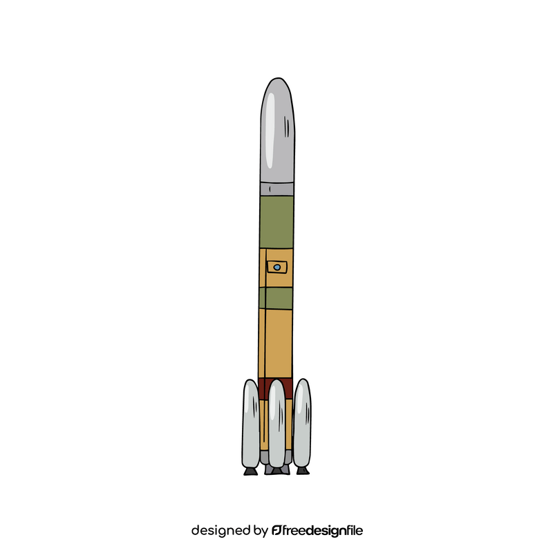 Space rocket cartoon clipart