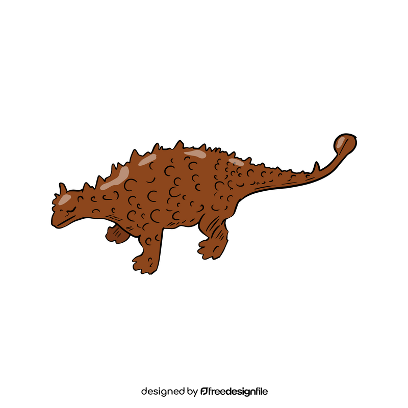 Brown dinosaur drawing clipart