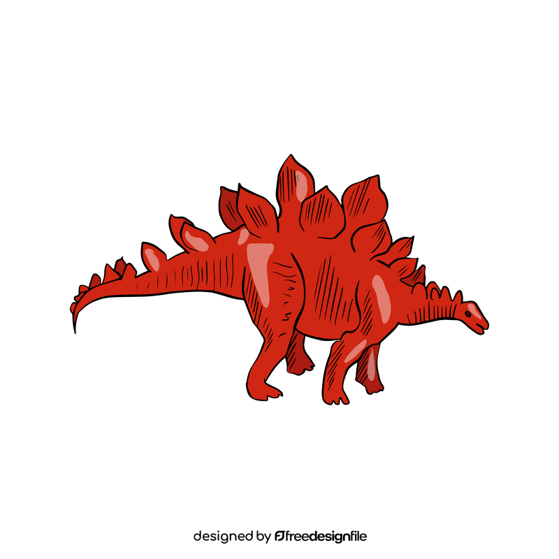 Stegosaurus dinosaur clipart