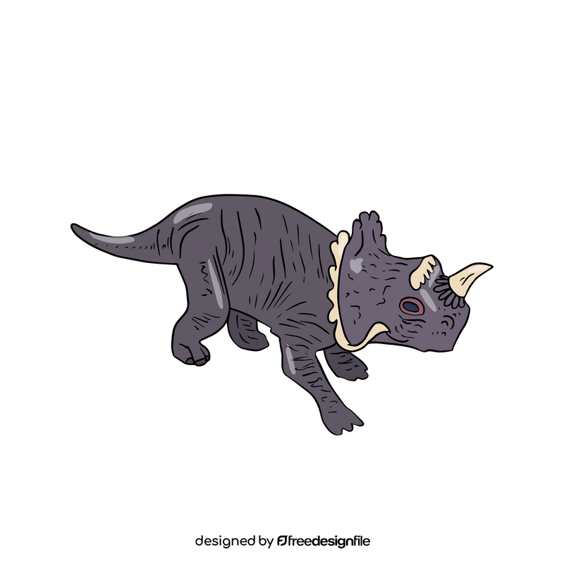 Triceratops dinosaur clipart