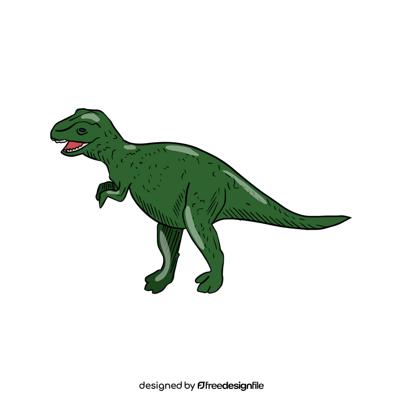 Green dinosaur clipart