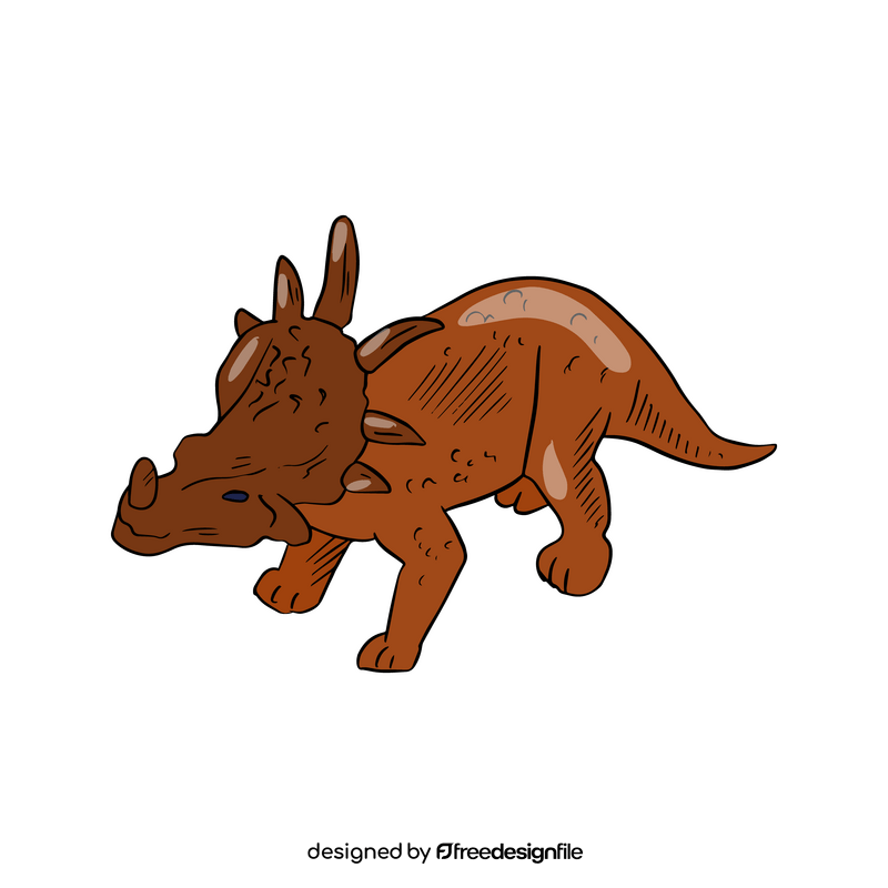 Styracosaurus dinosaur clipart