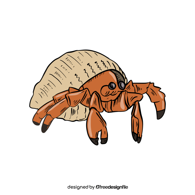Sea cancer crab cartoon clipart