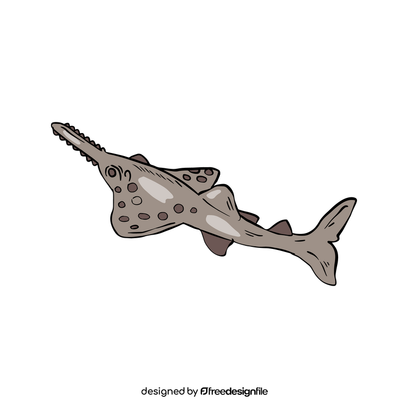 Sawfish, carpenter shark clipart