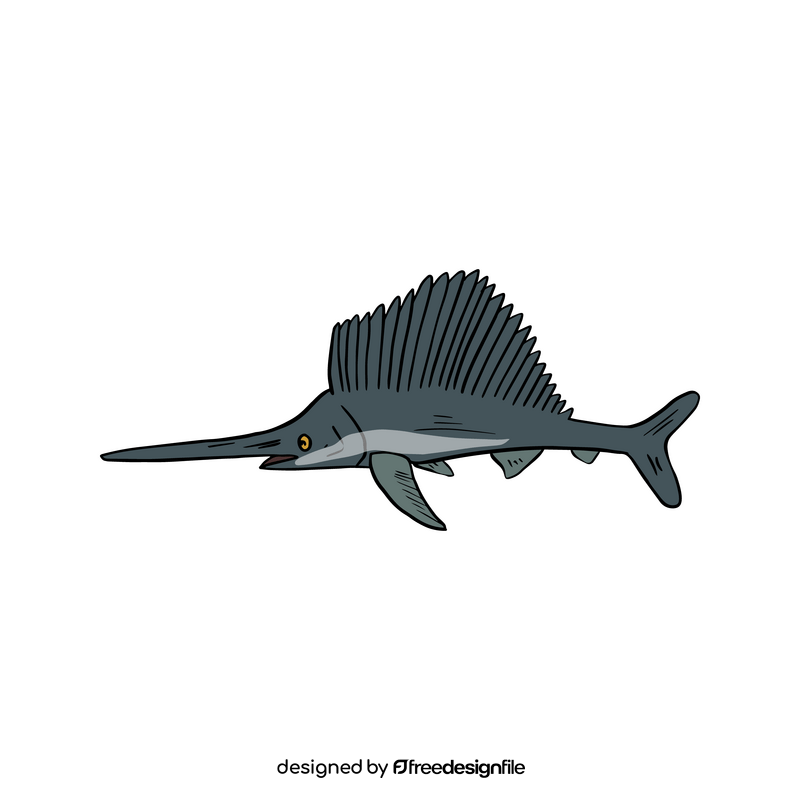 Sailfish, fish clipart