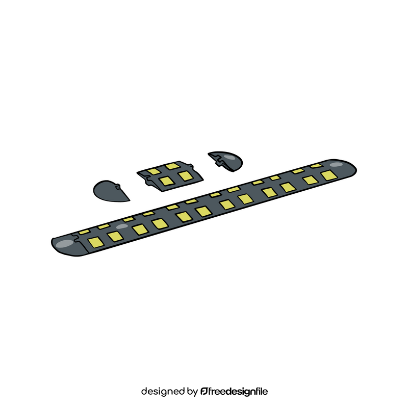 Rubber speed bumps clipart