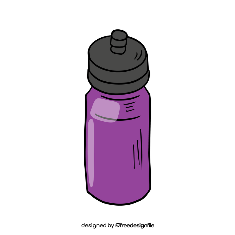 Sports fitness water bottle clipart