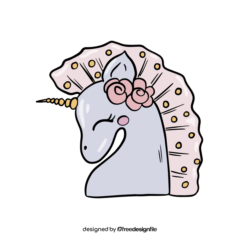 Cute animal baby pillow clipart