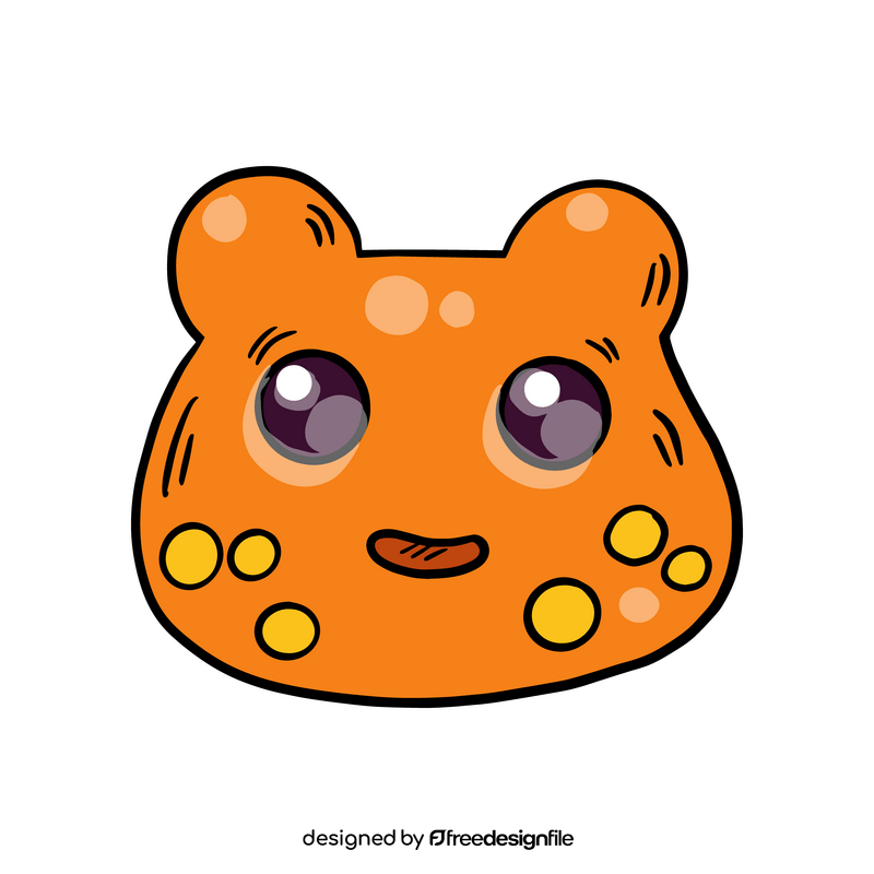 Orange Jelly Monsters clipart