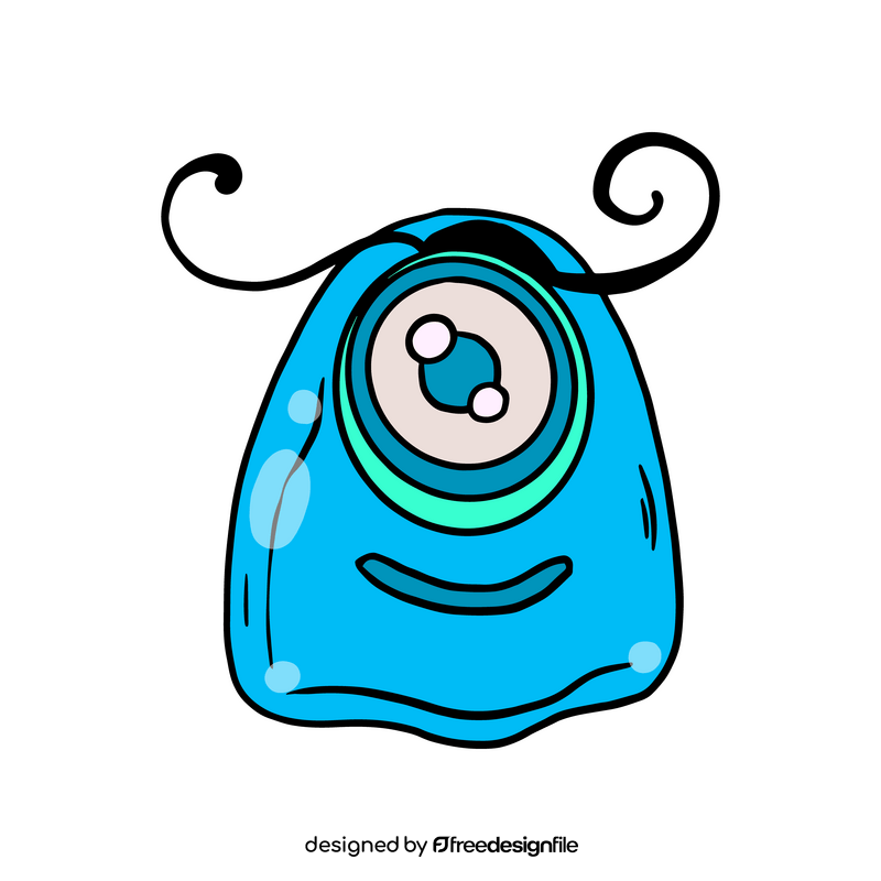Blue Jelly Monsters clipart