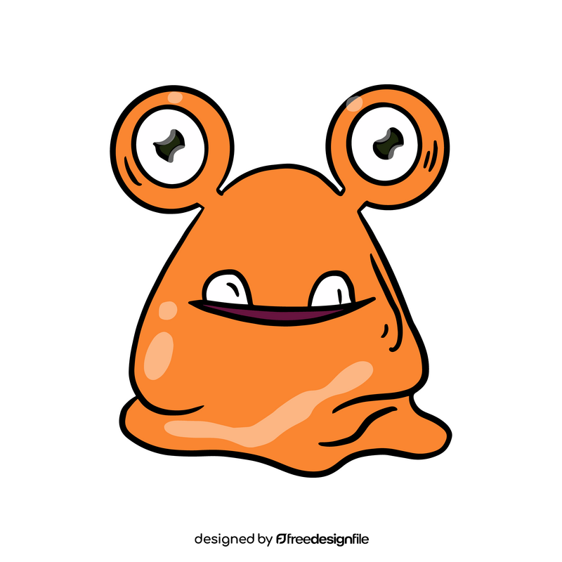 Orange Jelly Monsters character clipart