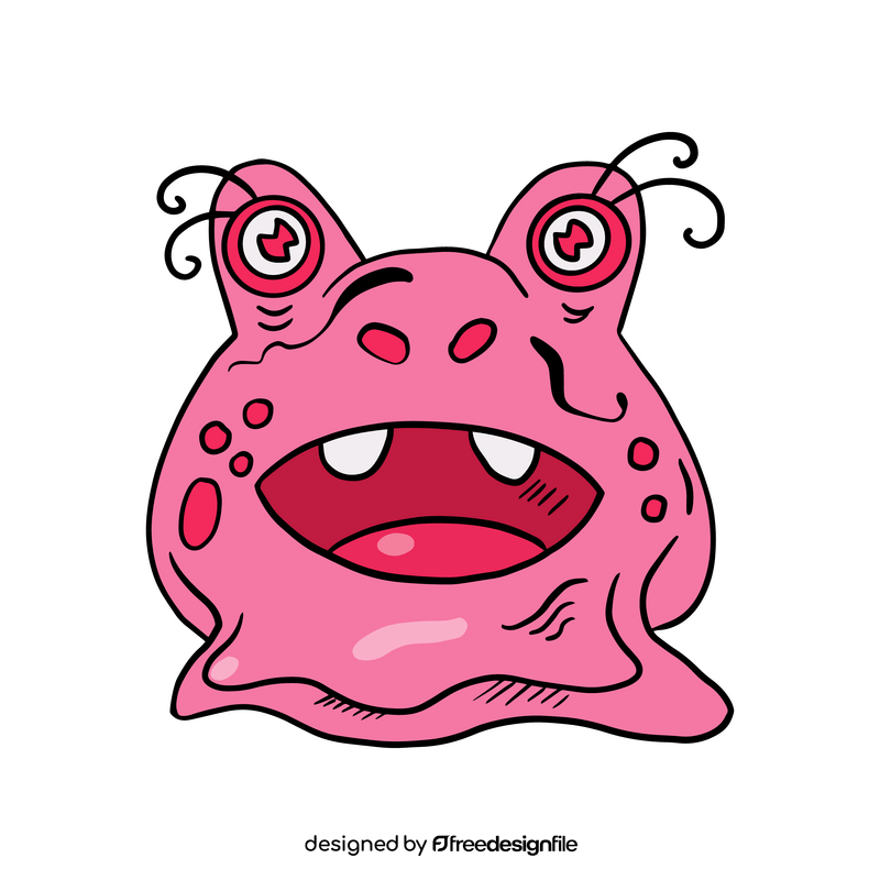 Pink Jelly Monsters character clipart