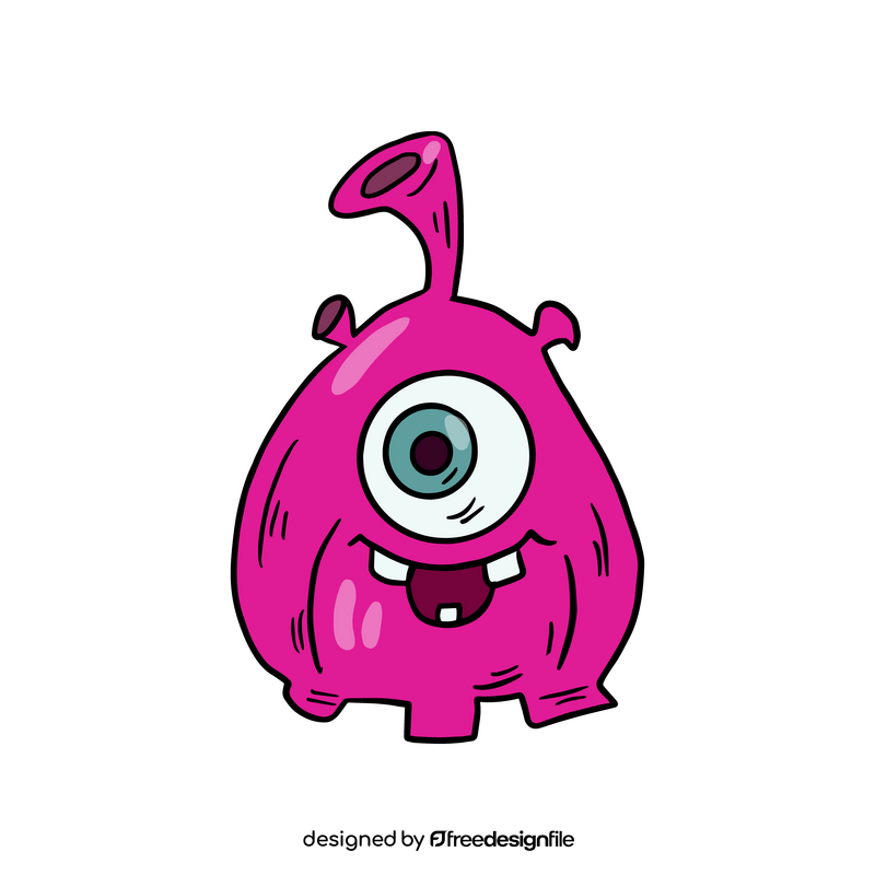 Pink Jelly Monsters drawing clipart