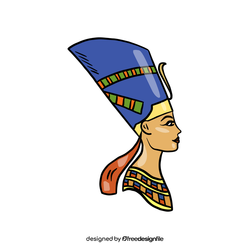 Egyptian queen Nefertiti clipart