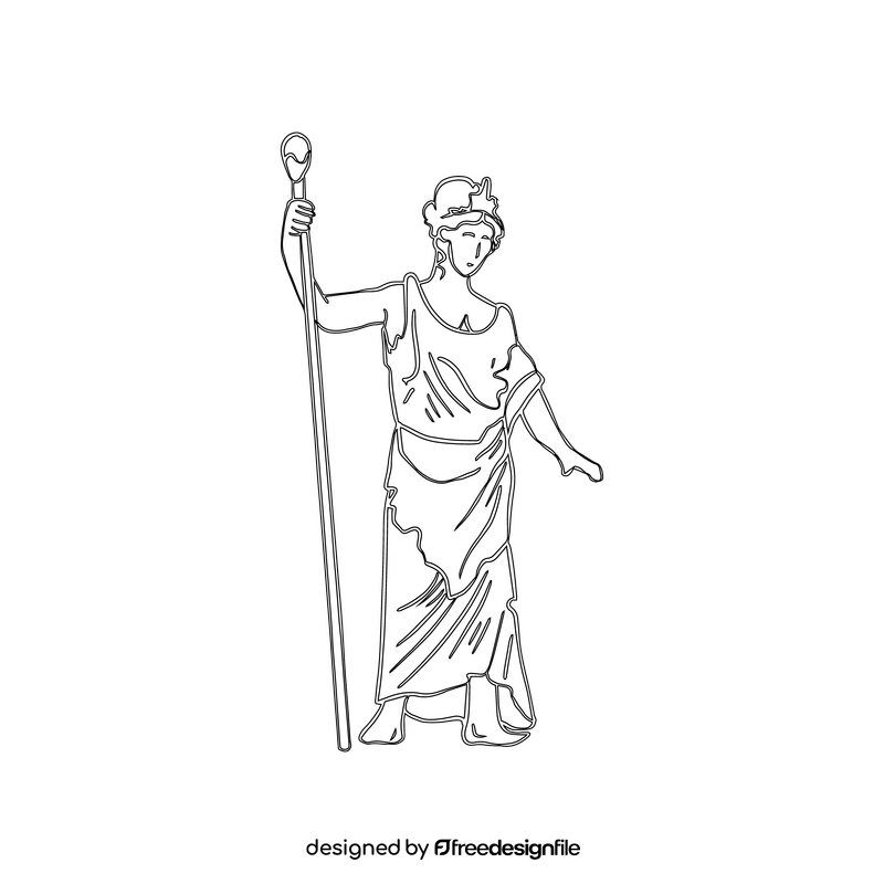 Hera black and white clipart free download