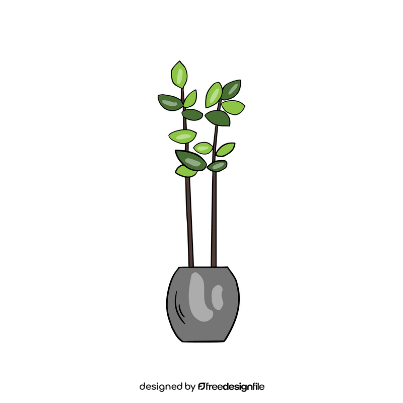 Potted plants, flower in a pot clipart